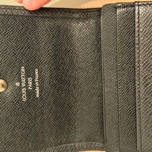 Louis Vuitton Textured Black Leather Wallet